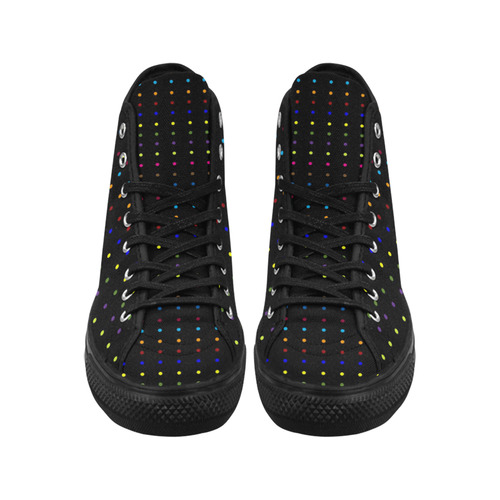 Dots & Colors Modern, Colorful pattern design Vancouver H Men's Canvas Shoes (1013-1)