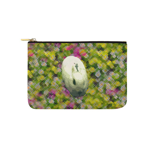 Lapin et de Fleurs Carry-All Pouch 9.5''x6''