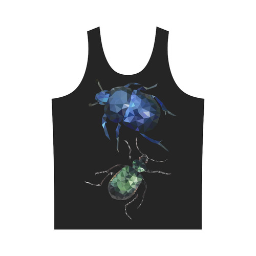 Low poly geometrical green bug All Over Print Tank Top for Men (Model T43)