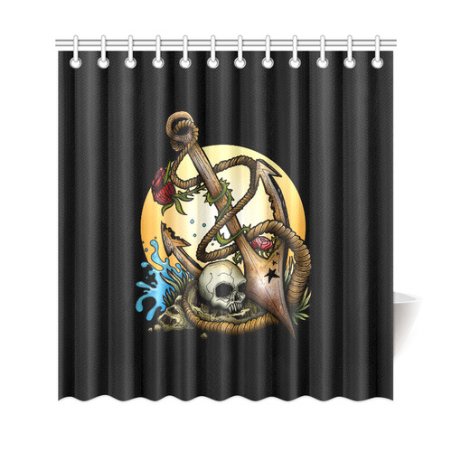 Anchored Shower Curtain 69"x72"