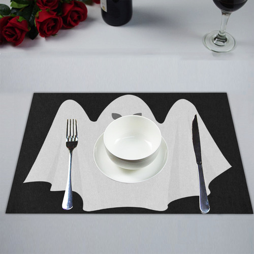 Spooky Halloween Ghost Placemat 14’’ x 19’’ (Two Pieces)