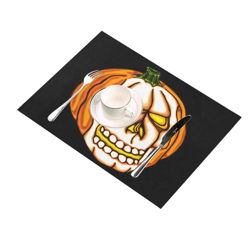 Pumpkin Skull Placemat 14’’ x 19’’