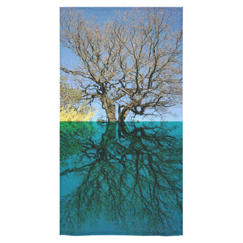 Dancing Tree Reflection Towel Bath Towel 30"x56"