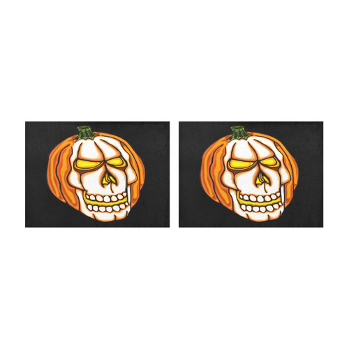 Pumpkin Skull Placemat 14’’ x 19’’ (Set of 2)