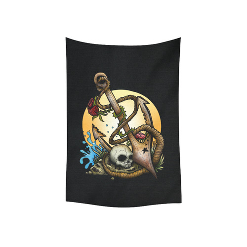 Anchored Cotton Linen Wall Tapestry 40"x 60"