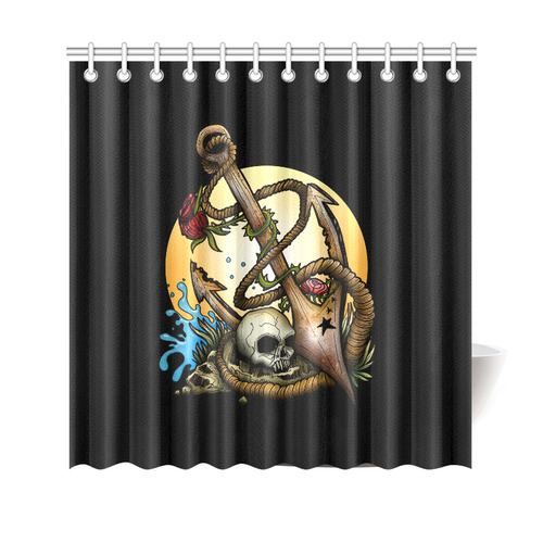 Anchored Shower Curtain 69"x70"