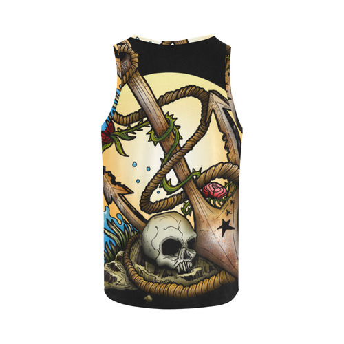 Anchored All Over Print Tank Top for Men (Model T43)