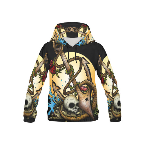 Anchored All Over Print Hoodie for Kid (USA Size) (Model H13)