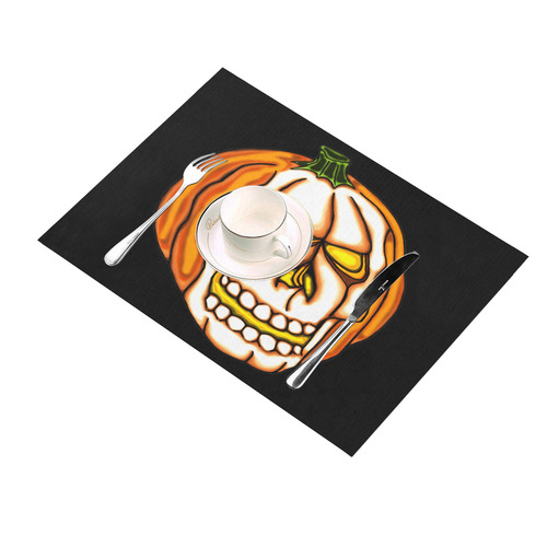 Pumpkin Skull Placemat 14’’ x 19’’ (Set of 2)