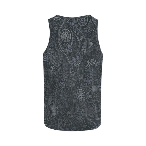 Soft Blue 3D Psychedelic Ornamental All Over Print Tank Top for Women (Model T43)