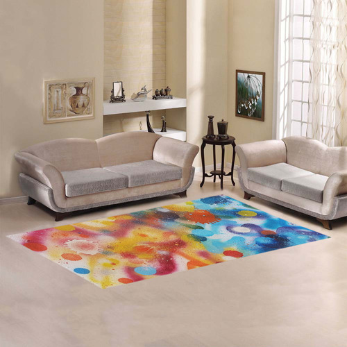 Bringing Life spray painting Rug Area Rug 7'x3'3''