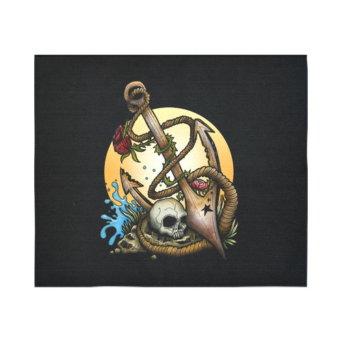 Anchored Cotton Linen Wall Tapestry 60"x 51"
