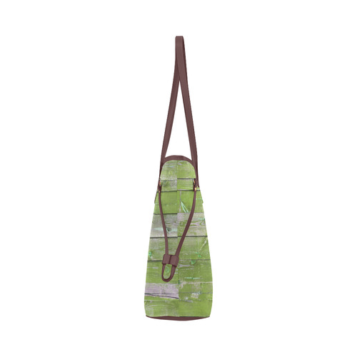 Vegan Save Umbrella Clover Canvas Tote Bag (Model 1661)