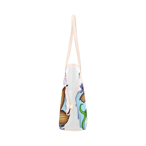 Koi Fish Clover Canvas Tote Bag (Model 1661)