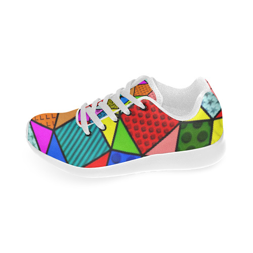 funny doodle pattern 11163A Kid's Running Shoes (Model 020)