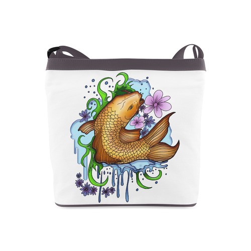 Koi Fish Crossbody Bags (Model 1613)