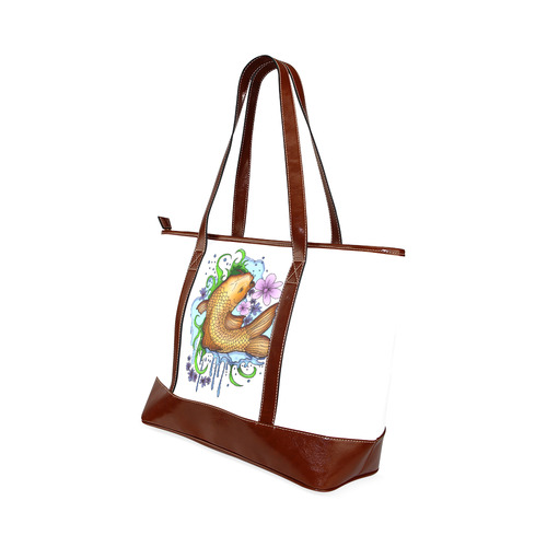 Koi Fish Tote Handbag (Model 1642)