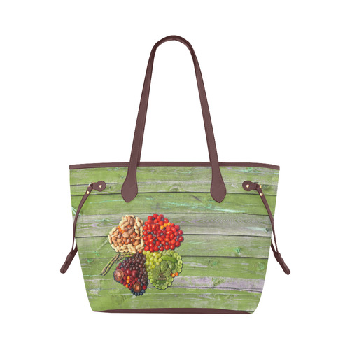 Vegan Love Lucky Chame Clover Clover Canvas Tote Bag (Model 1661)