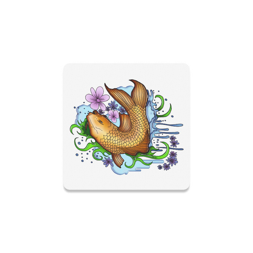 Koi Fish Square Coaster