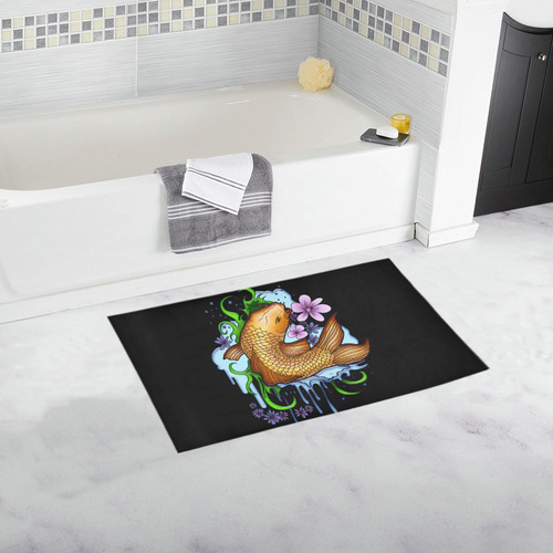 Koi Fish Bath Rug 16''x 28''