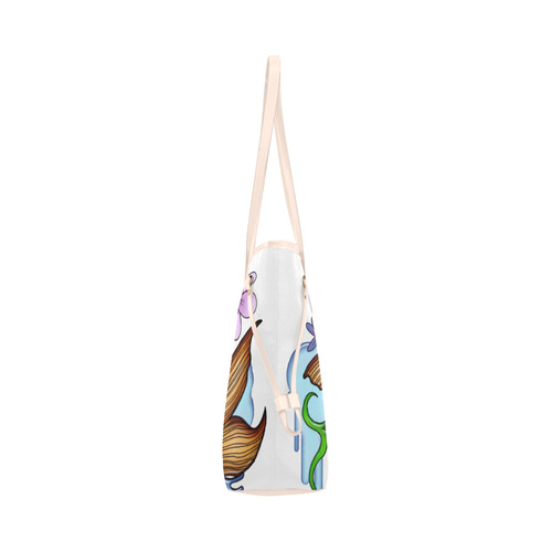 Koi Fish Clover Canvas Tote Bag (Model 1661)