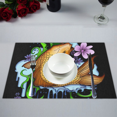 Koi Fish Placemat 14’’ x 19’’ (Six Pieces)