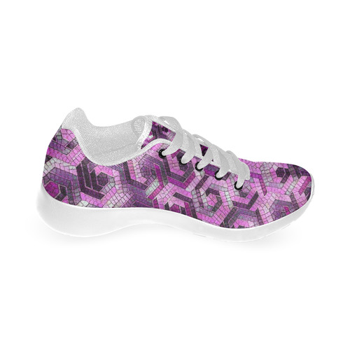 Pattern Factory 23 pink by JamColors Kid's Running Shoes (Model 020)