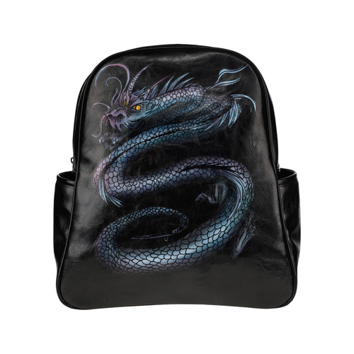 Dragon Swirl Multi-Pockets Backpack (Model 1636)