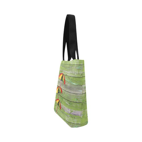 Vegan Save Umbrella Canvas Tote Bag (Model 1657)