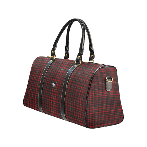 Classic Red Plaid Signature Print New Waterproof Travel Bag/Large (Model 1639)