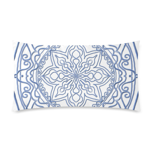 mandala 3D-15 Custom Rectangle Pillow Case 20"x36" (one side)