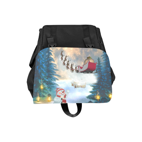 Santa Claus in the night Casual Shoulders Backpack (Model 1623)