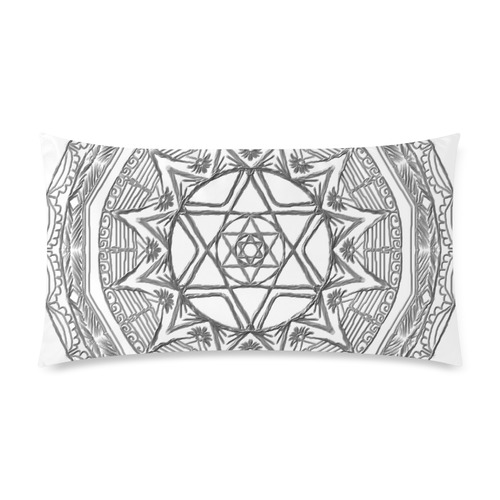 mandala 3D-19 Custom Rectangle Pillow Case 20"x36" (one side)