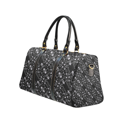 Hearts and Vines Goth Print New Waterproof Travel Bag/Large (Model 1639)
