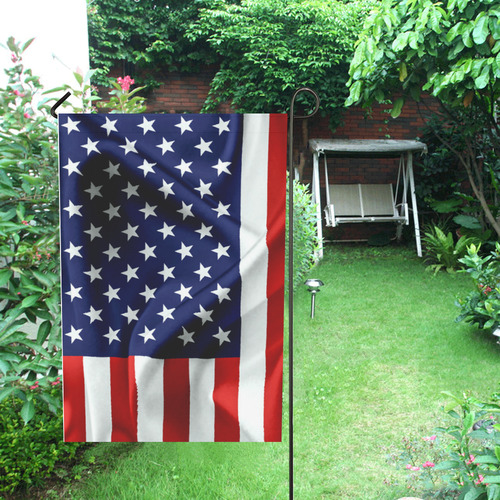 America Flag Banner Patriot Stars Stripes Freedom Garden Flag 12‘’x18‘’（Without Flagpole）