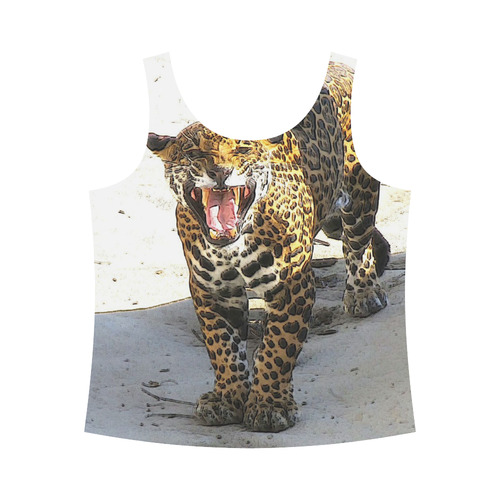 CArt Jaguar by JamColors All Over Print Tank Top for Women (Model T43)