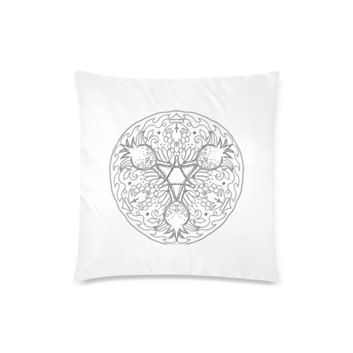 mandala 3D-6 Custom Zippered Pillow Case 18"x18" (one side)