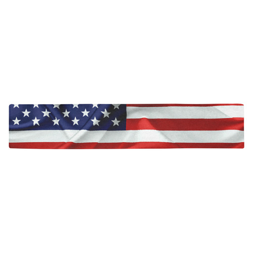 America Flag Banner Patriot Stars Stripes Freedom Table Runner 14x72 inch