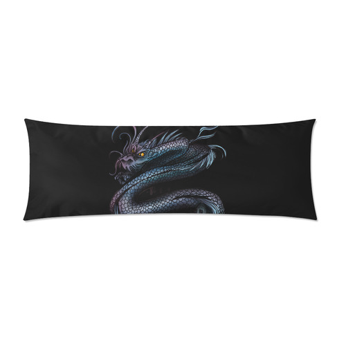 Dragon Swirl Custom Zippered Pillow Case 21"x60"(Two Sides)