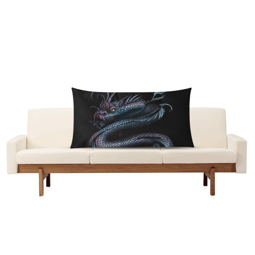 Dragon Swirl Rectangle Pillow Case 20"x36"(Twin Sides)