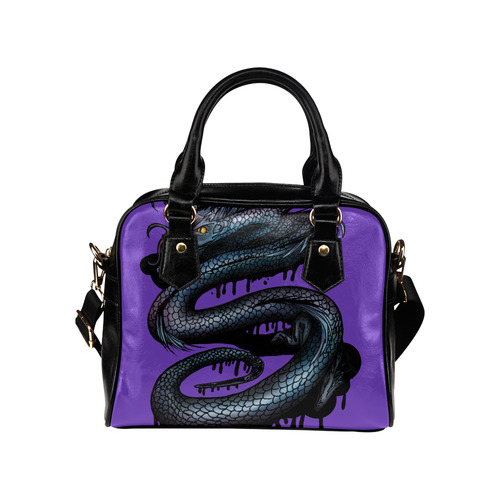 Dragon Swirl Shoulder Handbag (Model 1634)