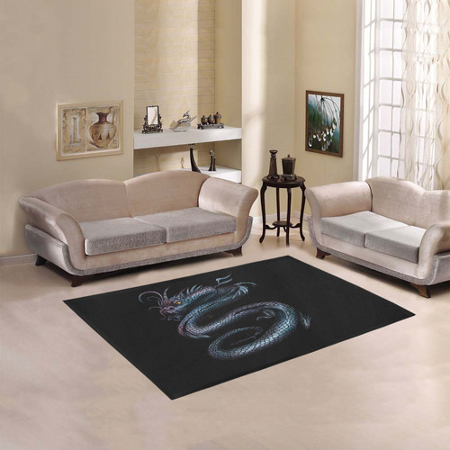 Dragon Swirl Area Rug 5'3''x4'