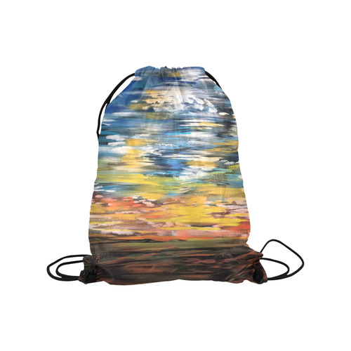 Sundown Medium Drawstring Bag Model 1604 (Twin Sides) 13.8"(W) * 18.1"(H)