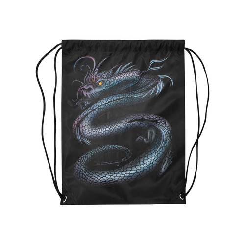 Dragon Swirl Medium Drawstring Bag Model 1604 (Twin Sides) 13.8"(W) * 18.1"(H)