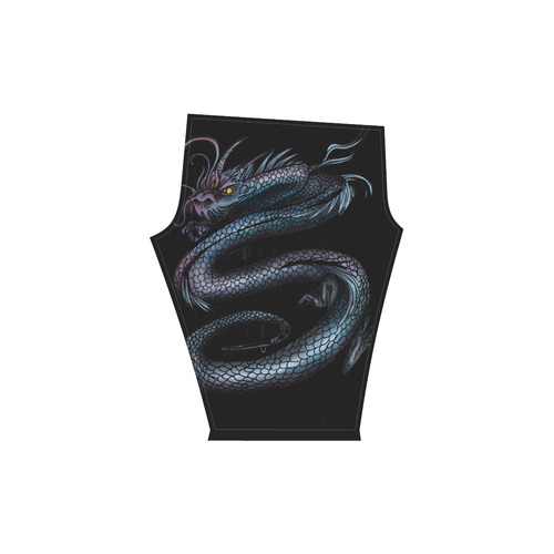 Dragon Swirl Women's Low Rise Capri Leggings (Invisible Stitch) (Model L08)