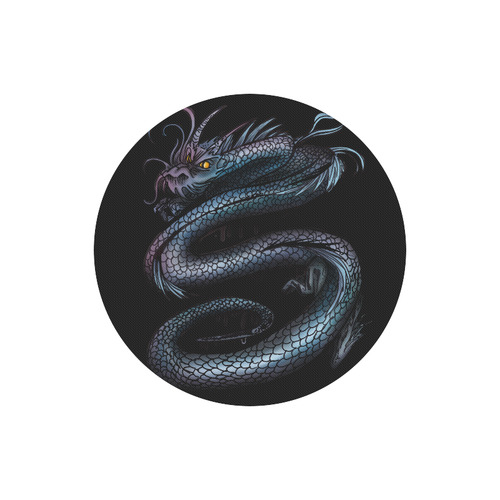 Dragon Swirl Round Mousepad