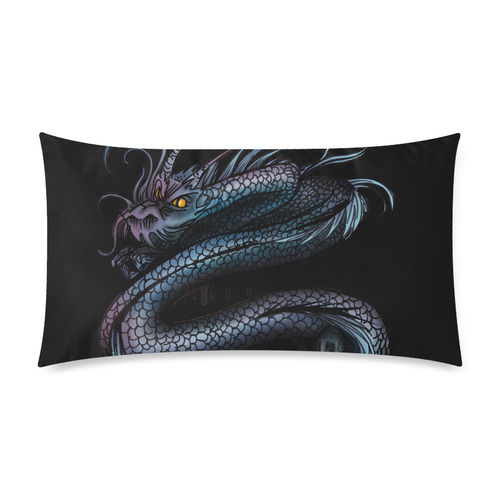 Dragon Swirl Rectangle Pillow Case 20"x36"(Twin Sides)