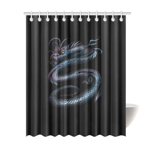 Dragon Swirl Shower Curtain 69"x84"