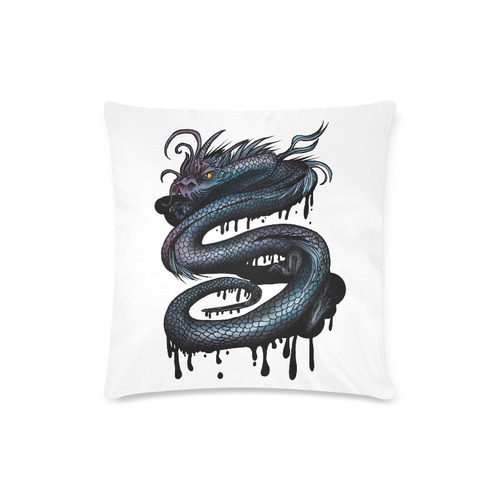 Dragon Swirl Custom Zippered Pillow Case 16"x16" (one side)