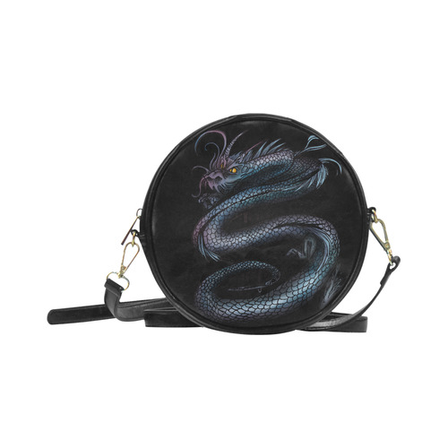 Dragon Swirl Round Sling Bag (Model 1647)